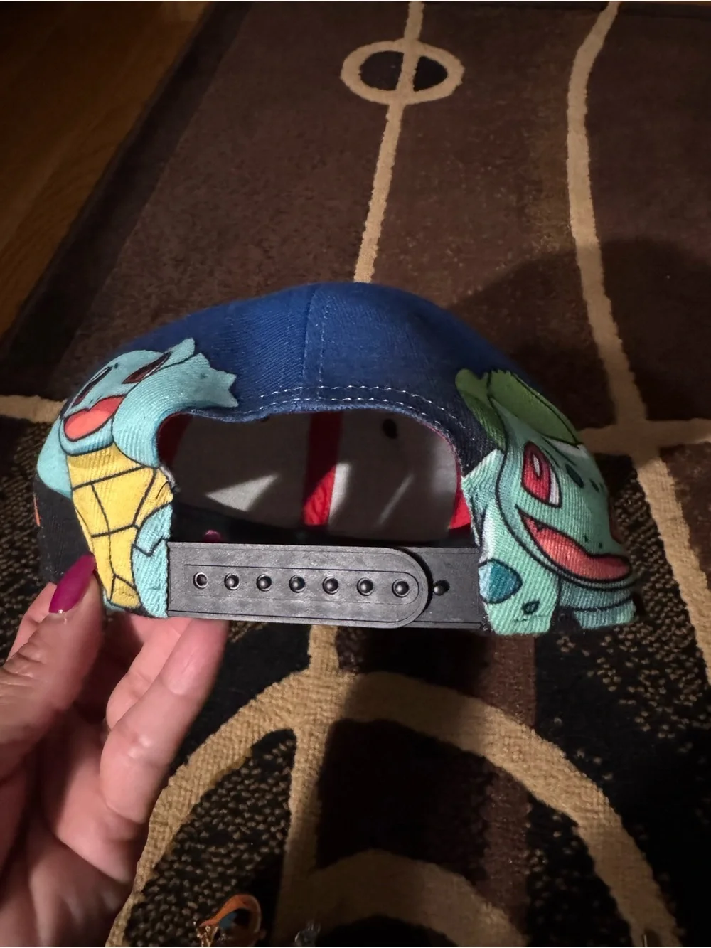 Pokémon Kids Blue & Black Snapback Cap with Character Art